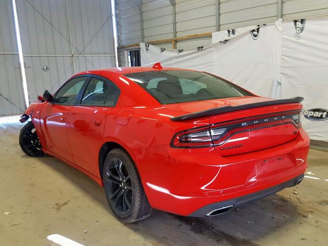 2C3CDXCT8JH265573 - 2018 DODGE CHARGER R/ RED photo 3
