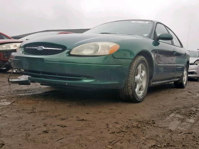 1FAFP55S0YG182935 - 2000 FORD TAURUS SES GREEN photo 2