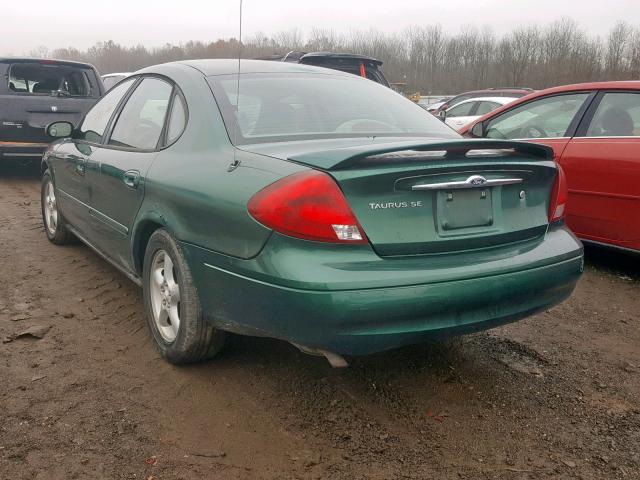 1FAFP55S0YG182935 - 2000 FORD TAURUS SES GREEN photo 3