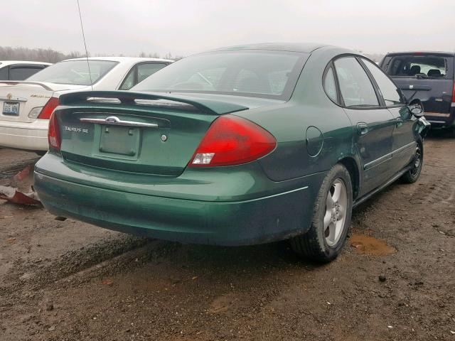 1FAFP55S0YG182935 - 2000 FORD TAURUS SES GREEN photo 4