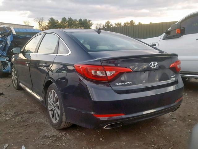 5NPE34AF0HH472298 - 2017 HYUNDAI SONATA SPO BLACK photo 3