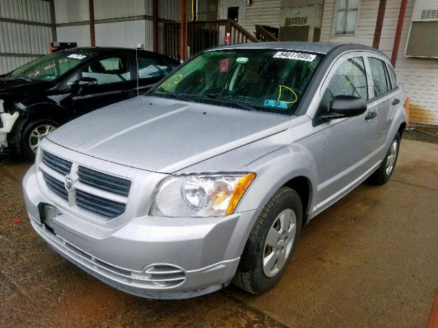 1B3HB28B98D574469 - 2008 DODGE CALIBER SILVER photo 2