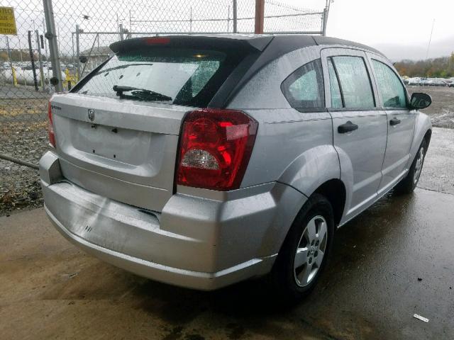 1B3HB28B98D574469 - 2008 DODGE CALIBER SILVER photo 4