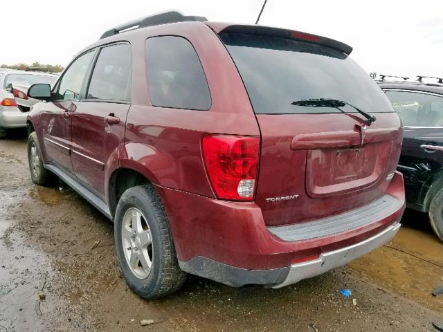 2CKDL33F786012765 - 2008 PONTIAC TORRENT BURGUNDY photo 3