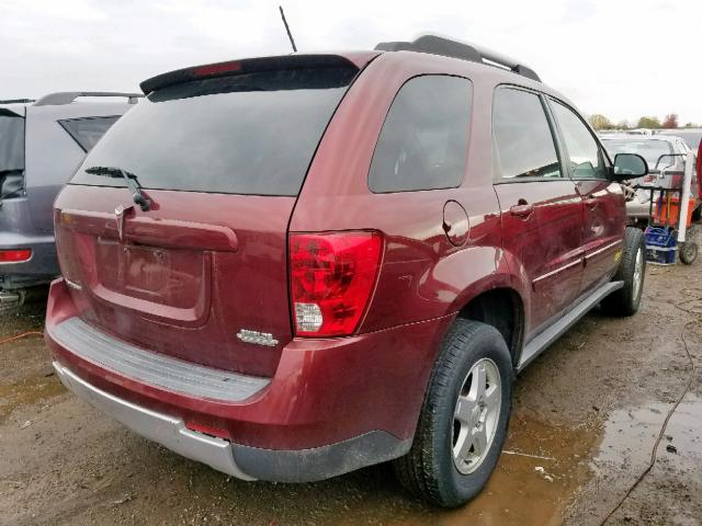 2CKDL33F786012765 - 2008 PONTIAC TORRENT BURGUNDY photo 4