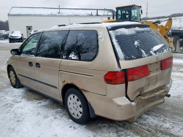 2HKRL1850YH607311 - 2000 HONDA ODYSSEY LX GOLD photo 3