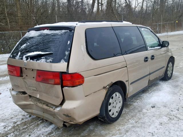 2HKRL1850YH607311 - 2000 HONDA ODYSSEY LX GOLD photo 4