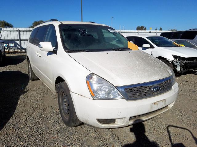 KNDMG4C75C6461774 - 2012 KIA SEDONA LX WHITE photo 1