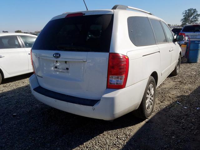 KNDMG4C75C6461774 - 2012 KIA SEDONA LX WHITE photo 4