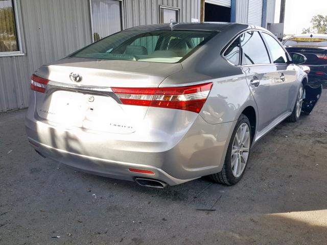 4T1BK1EB4FU176713 - 2015 TOYOTA AVALON XLE SILVER photo 4