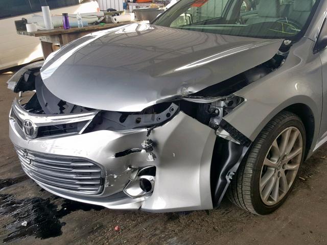 4T1BK1EB4FU176713 - 2015 TOYOTA AVALON XLE SILVER photo 9