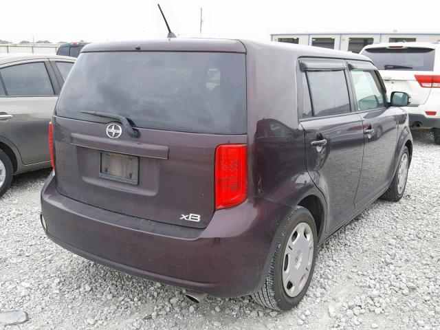 JTLKE50E891094675 - 2009 TOYOTA SCION XB Bordo foto 4