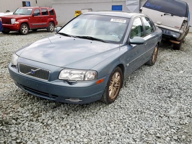 YV1TS92D421256502 - 2002 VOLVO S80 GREEN photo 2