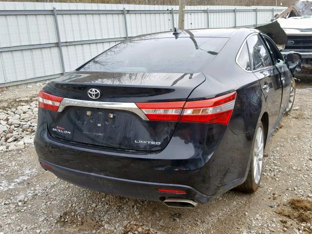 4T1BK1EB3FU172166 - 2015 TOYOTA AVALON XLE BLACK photo 4