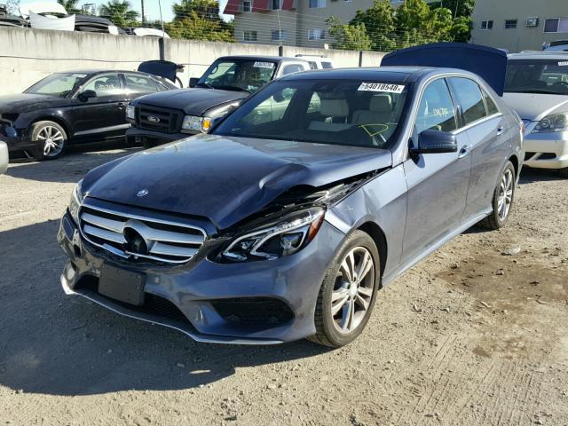 WDDHF9HB0EA898182 - 2014 MERCEDES-BENZ E 250 BLUE GRAY photo 2