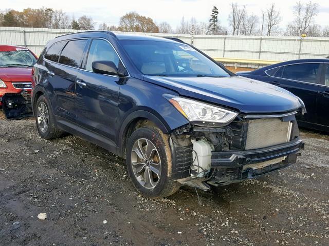 KM8SM4HF5EU062602 - 2014 HYUNDAI SANTA FE G BLUE photo 1