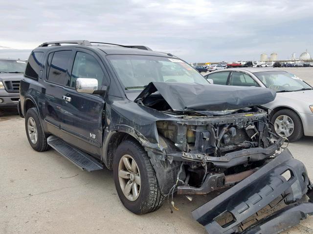 5N1AA08D68N612495 - 2008 NISSAN ARMADA SE GREEN photo 1