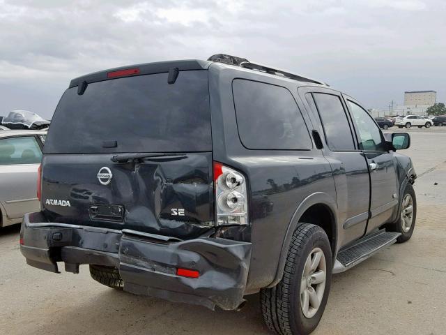 5N1AA08D68N612495 - 2008 NISSAN ARMADA SE GREEN photo 4