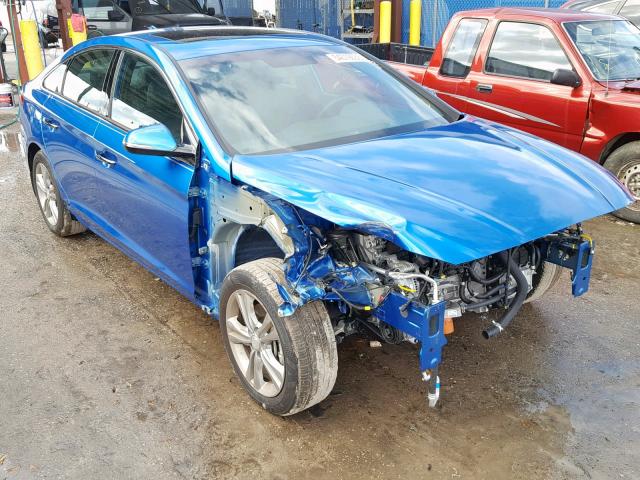 5NPE34AFXJH691176 - 2018 HYUNDAI SONATA SPO BLUE photo 1