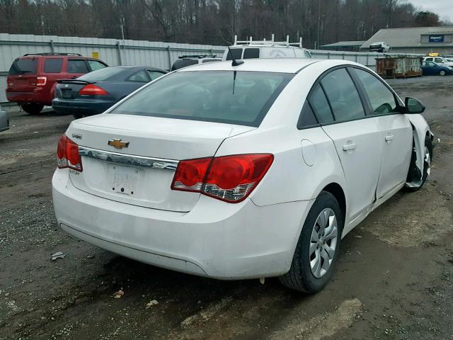 1G1PA5SG4D7314288 - 2013 CHEVROLET CRUZE LS WHITE photo 4