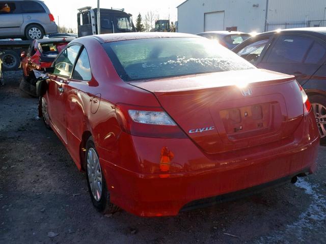 2HGFG12346H008868 - 2006 HONDA CIVIC DX V RED photo 3