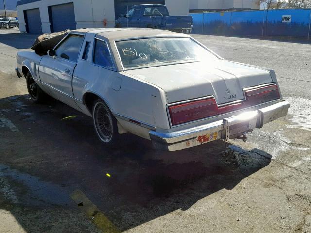 7J87H135579 - 1977 FORD T BIRD WHITE photo 3