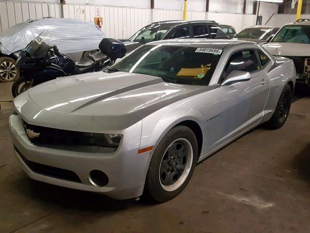 2G1FA1E35C9194172 - 2012 CHEVROLET CAMARO LS SILVER photo 2