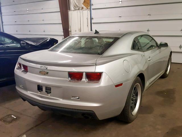 2G1FA1E35C9194172 - 2012 CHEVROLET CAMARO LS SILVER photo 4