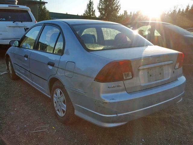 2HGES16304H621636 - 2004 HONDA CIVIC DX V SILVER photo 3