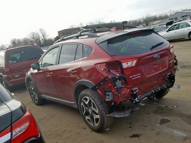 JF2GTALC1JH304637 - 2018 SUBARU CROSSTREK RED photo 3