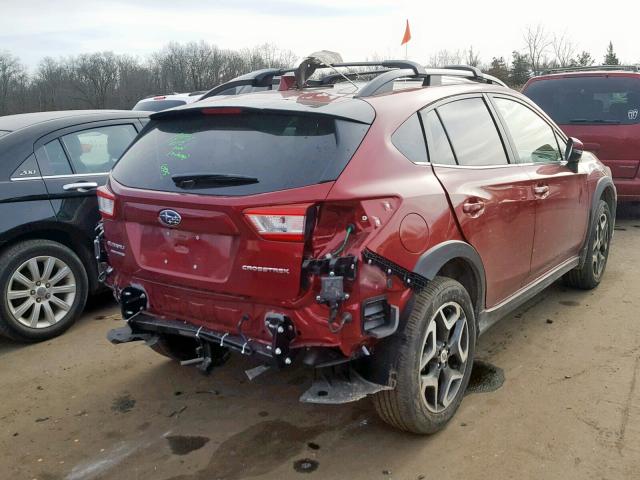 JF2GTALC1JH304637 - 2018 SUBARU CROSSTREK RED photo 4