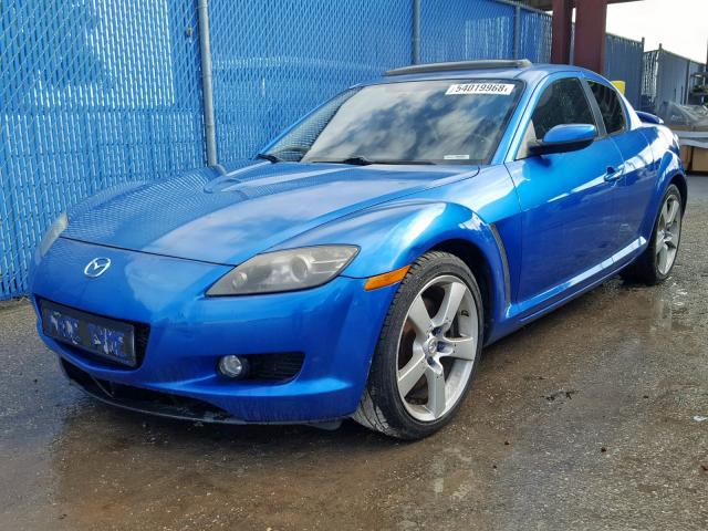 JM1FE17N250156017 - 2005 MAZDA RX8 BLUE photo 2