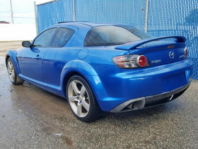 JM1FE17N250156017 - 2005 MAZDA RX8 BLUE photo 3