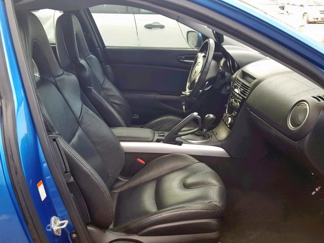 JM1FE17N250156017 - 2005 MAZDA RX8 BLUE photo 5