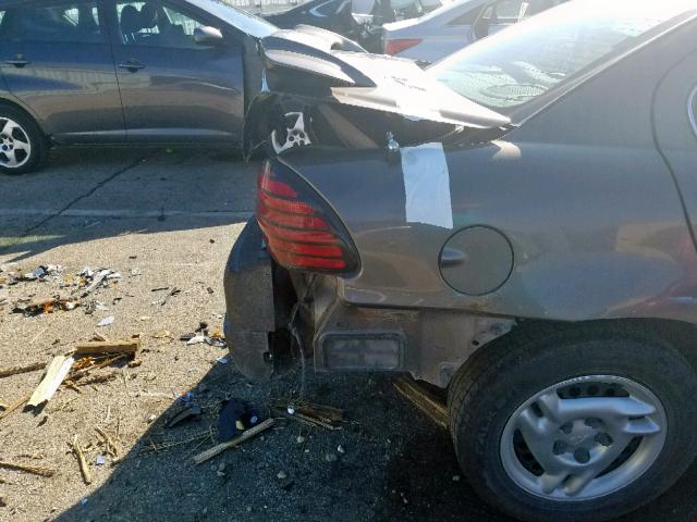 1G2NF52F02C212888 - 2002 PONTIAC GRAND AM S GRAY photo 9