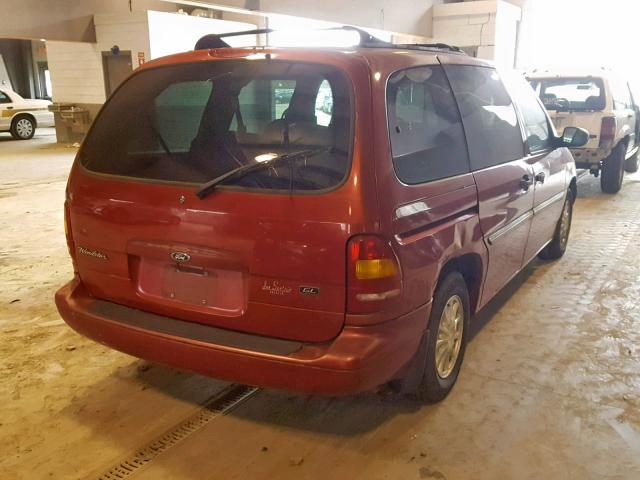 2FMZA5144WBE21158 - 1998 FORD WINDSTAR W BURGUNDY photo 4