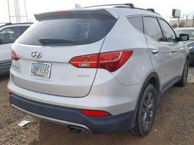 5XYZU3LBXDG099971 - 2013 HYUNDAI SANTA FE S SILVER photo 4