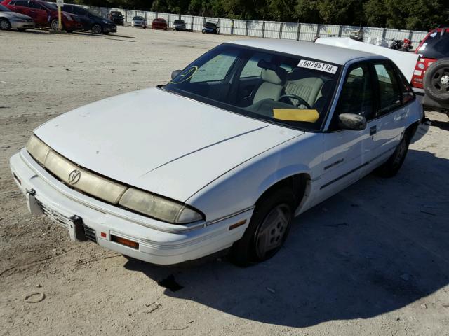 1G2WH54T6NF284523 - 1992 PONTIAC GRAND PRIX WHITE photo 2