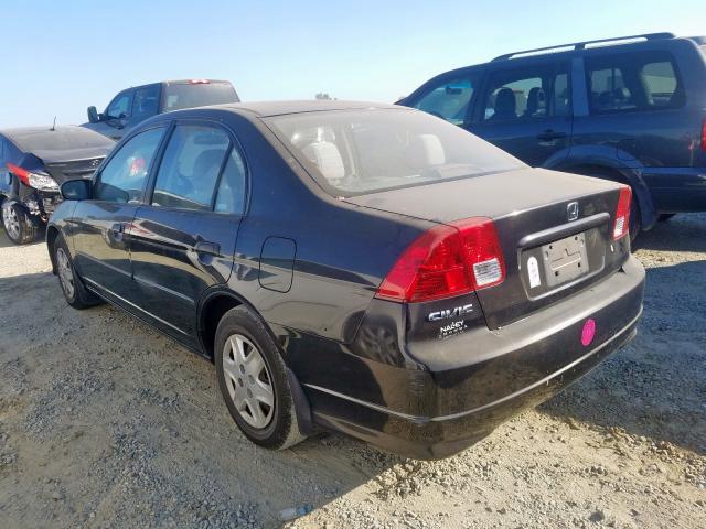 1HGES16315L004170 - 2005 HONDA CIVIC DX V BLACK photo 3