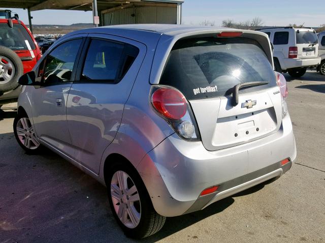 KL8CB6S98DC611977 - 2013 CHEVROLET SPARK LS SILVER photo 3