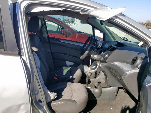 KL8CB6S98DC611977 - 2013 CHEVROLET SPARK LS SILVER photo 5