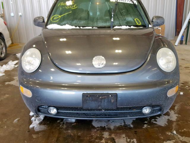 3VWCB21C82M462329 - 2002 VOLKSWAGEN NEW BEETLE GRAY photo 9