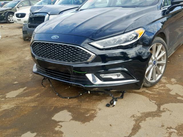 3FA6P0K96HR346427 - 2017 FORD FUSION TIT BLACK photo 9