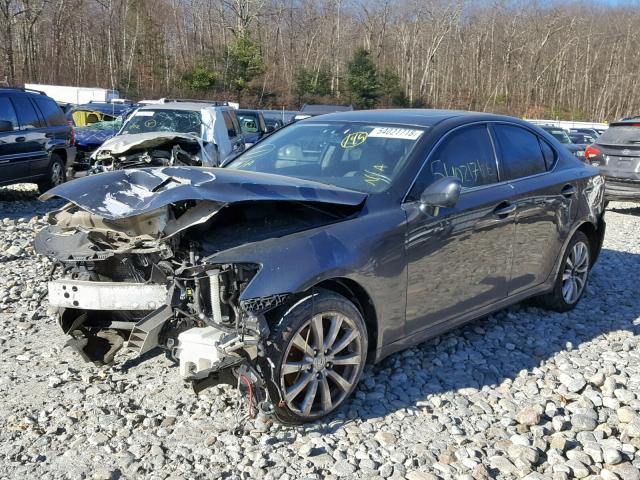 JTHCK262572012279 - 2007 LEXUS IS 250 GRAY photo 2