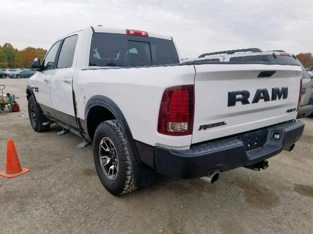 1C6RR7YT0JS203424 - 2018 RAM 1500 REBEL WHITE photo 3