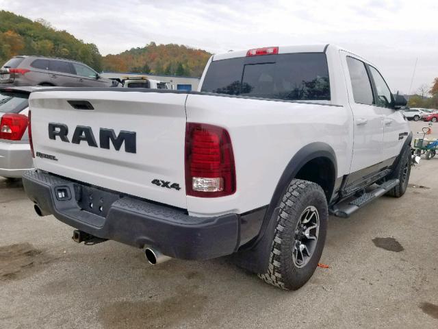 1C6RR7YT0JS203424 - 2018 RAM 1500 REBEL WHITE photo 4