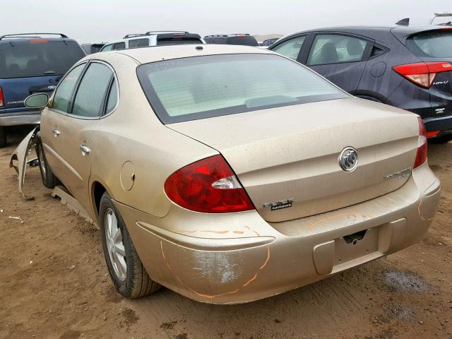 2G4WD532951239949 - 2005 BUICK LACROSSE C TAN photo 3