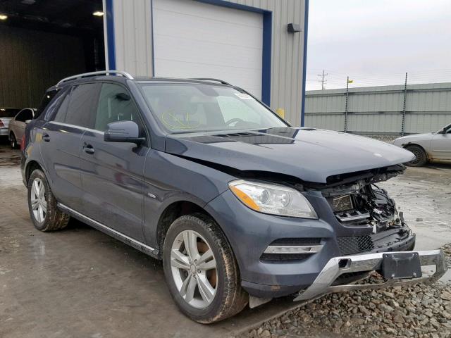 4JGDA5HB0CA025668 - 2012 MERCEDES-BENZ ML 350 4MA BLACK photo 1