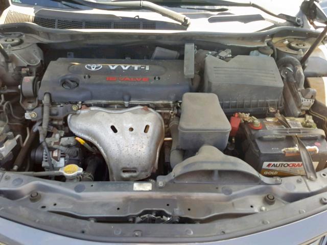 4T4BE46K79R062660 - 2009 TOYOTA CAMRY BASE GRAY photo 7
