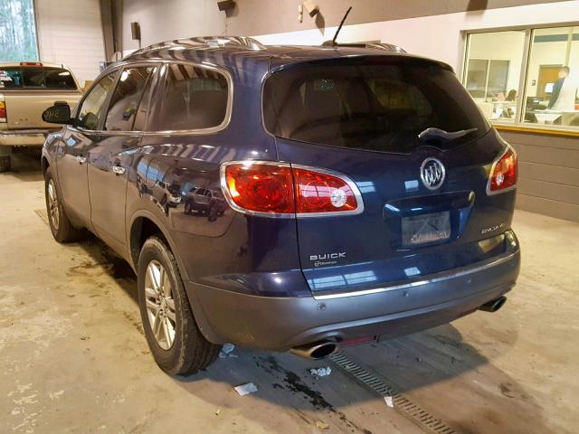 5GAKRBED8CJ366505 - 2012 BUICK ENCLAVE BLUE photo 3